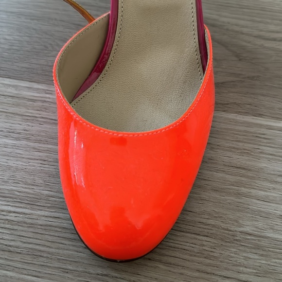 Never Worn J. Crew Patent Leather Colorblock Ankle Strap Pumps - Picture 8 of 12